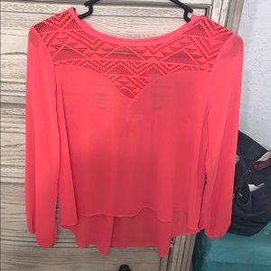 Pink Sheer Top